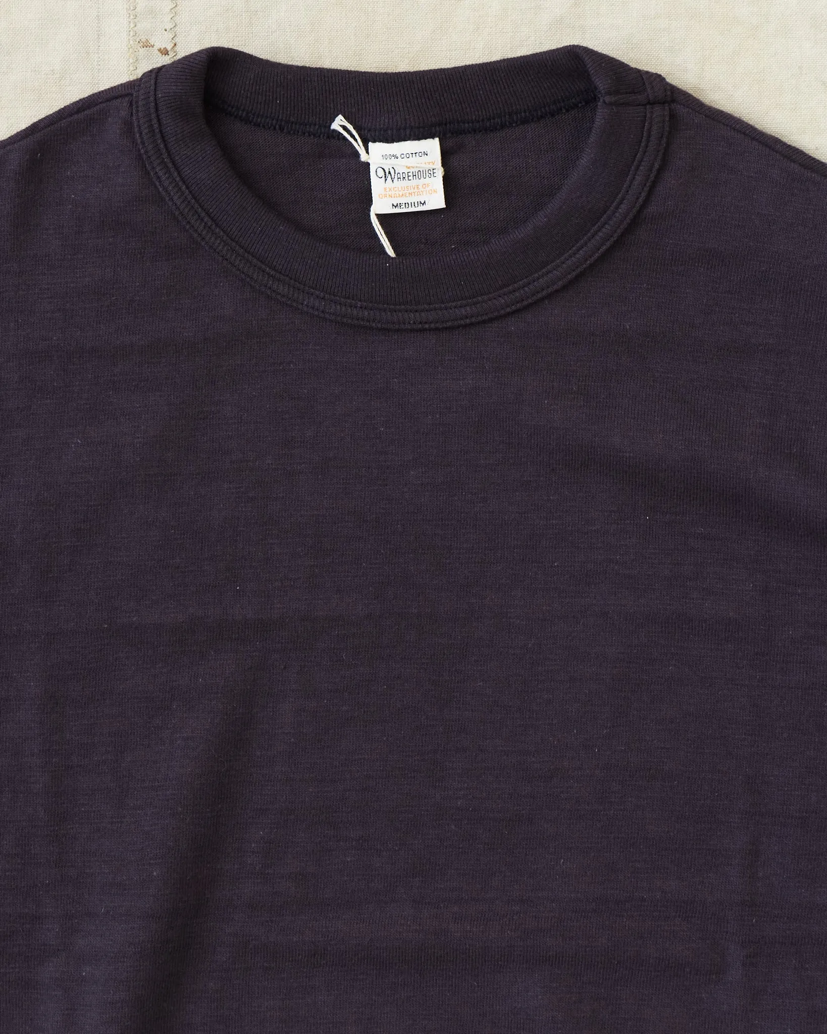Warehouse & Co. Lot 4601 Plain T-shirt Sumikuro (Black)