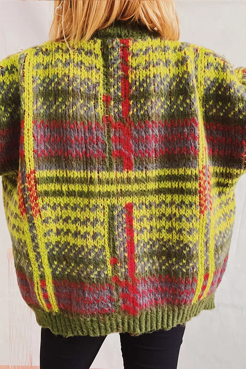 WI718 Button Down Knitted Cardigan
