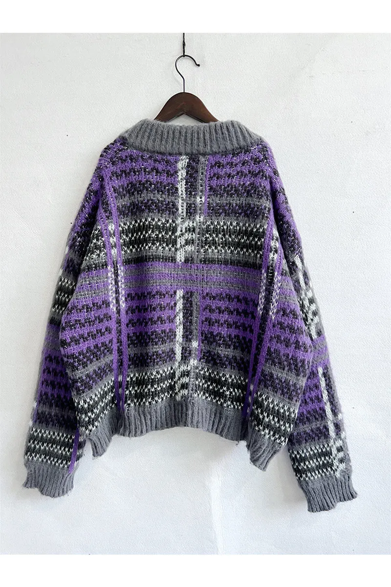 WI718 Button Down Knitted Cardigan
