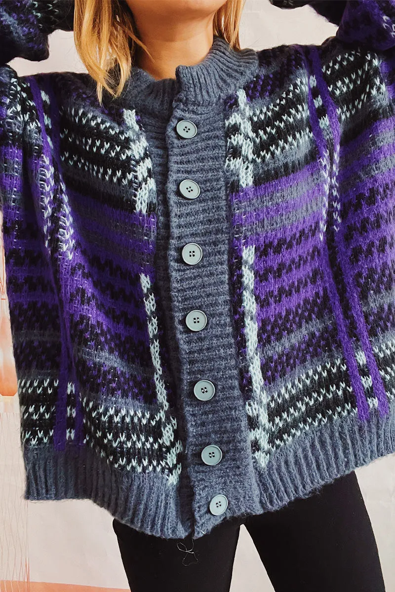 WI718 Button Down Knitted Cardigan
