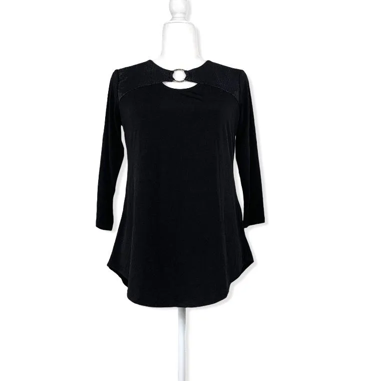Women's Crew Neck 3/4 Sleeve Blouse