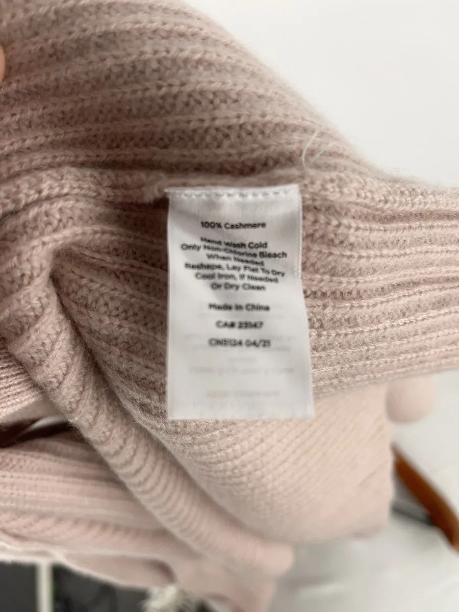 Women's Haven Well Within Pink/Solid Cashmere Cardigan Sweater - Size XXL