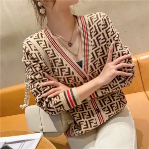 Womens Long Sleeve Knitted Casual Sweater