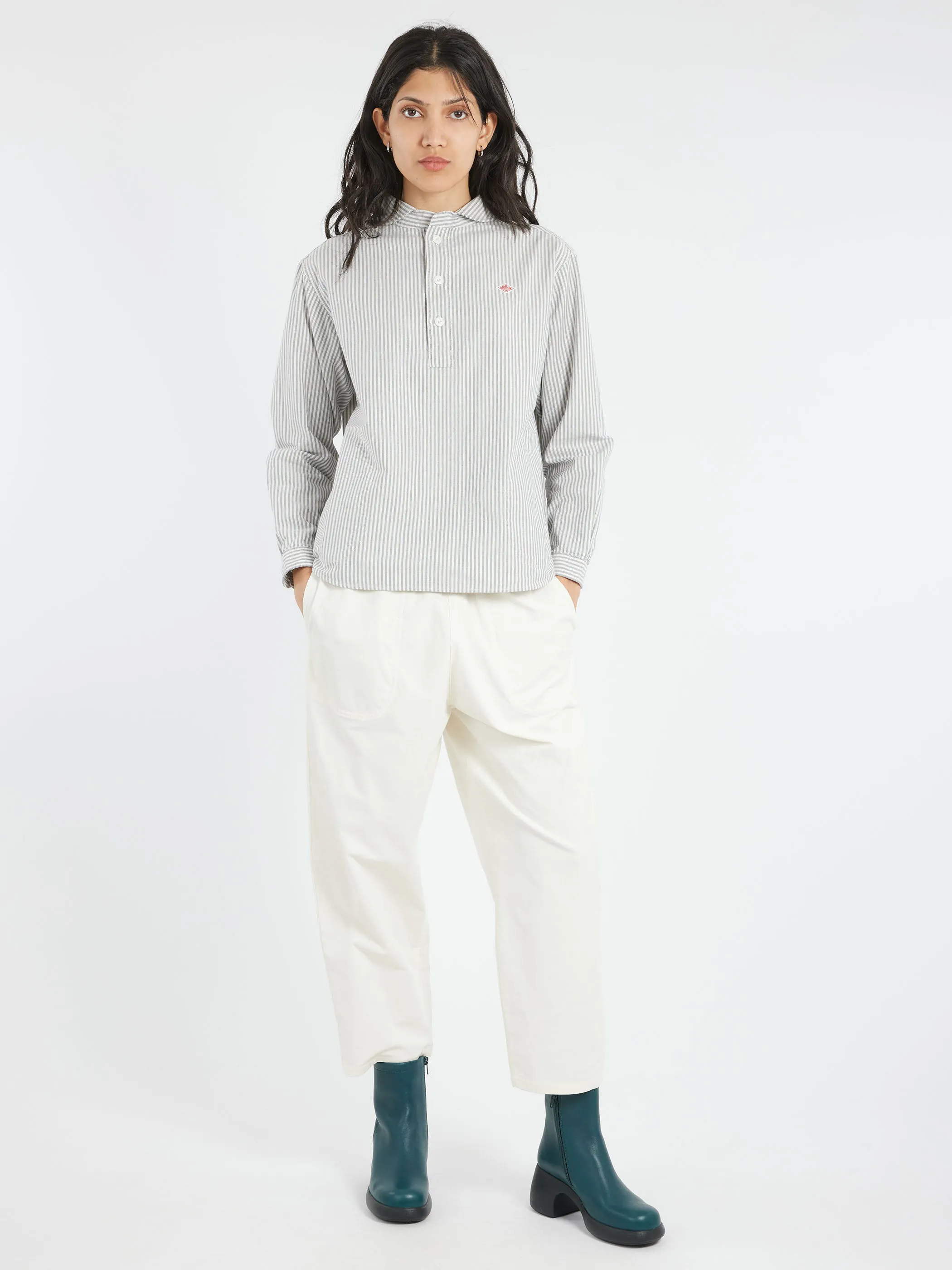Women's Round Collar Pullover L/S Shirt