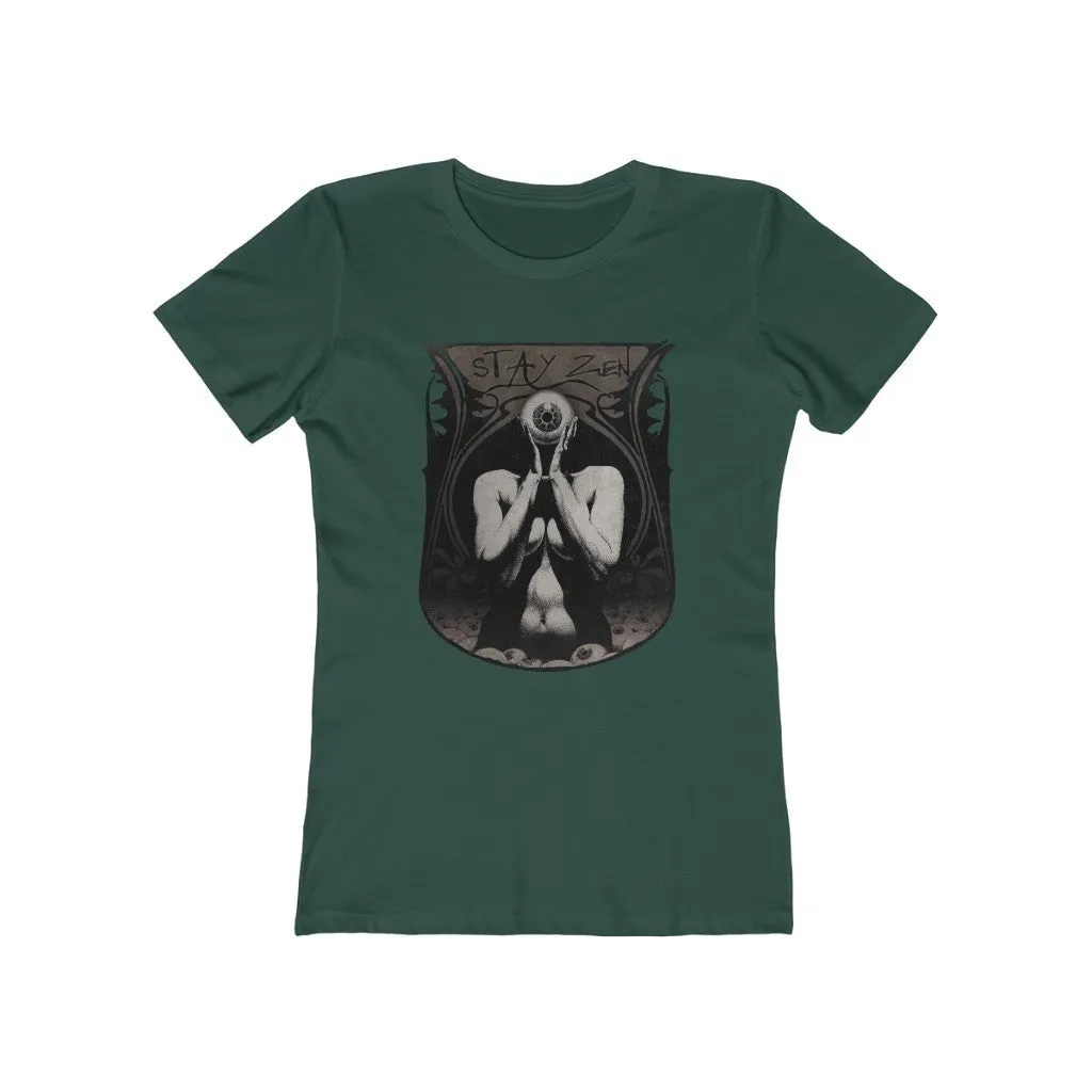 Womens Stay Zen T-Shirt - Third Eye Consciousness Shirt - Yoga T-Shirts