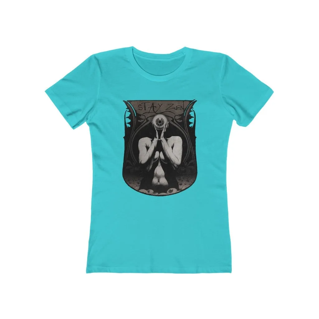 Womens Stay Zen T-Shirt - Third Eye Consciousness Shirt - Yoga T-Shirts