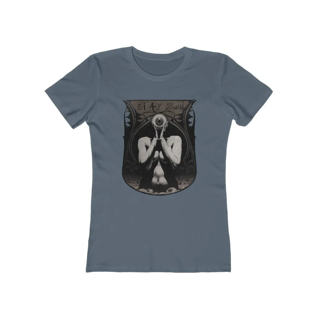 Womens Stay Zen T-Shirt - Third Eye Consciousness Shirt - Yoga T-Shirts
