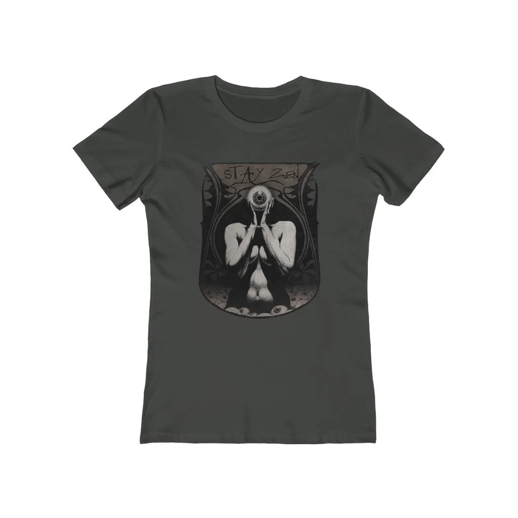 Womens Stay Zen T-Shirt - Third Eye Consciousness Shirt - Yoga T-Shirts