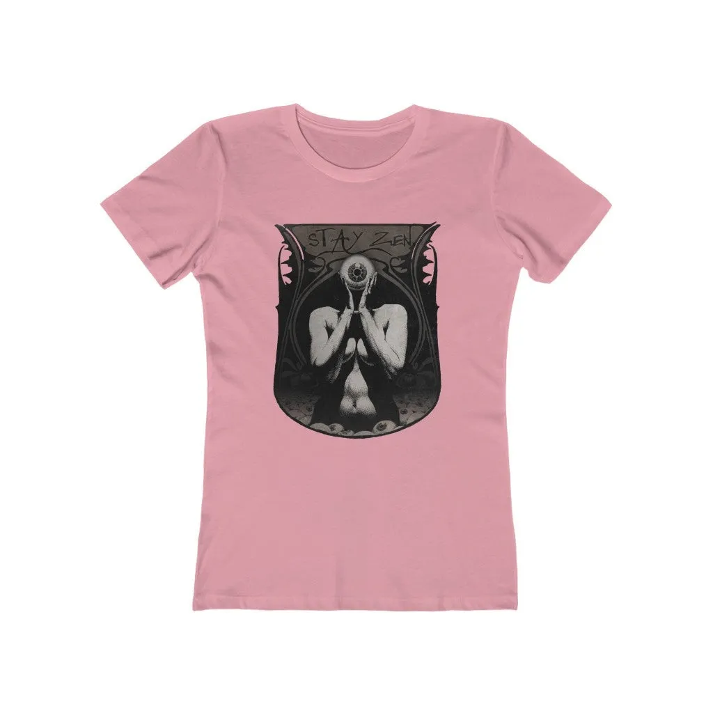 Womens Stay Zen T-Shirt - Third Eye Consciousness Shirt - Yoga T-Shirts