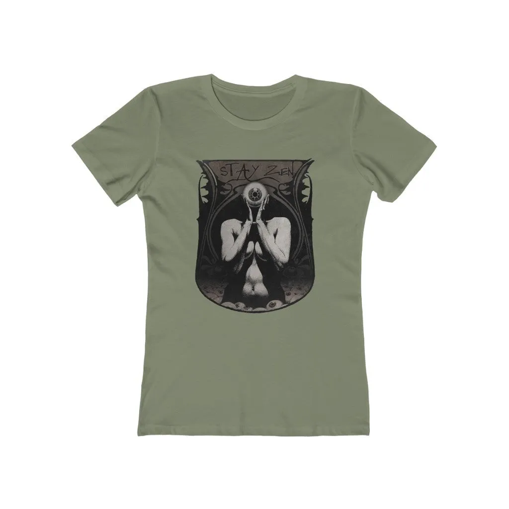 Womens Stay Zen T-Shirt - Third Eye Consciousness Shirt - Yoga T-Shirts