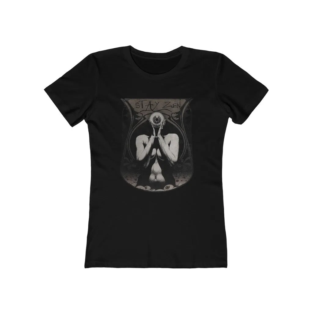Womens Stay Zen T-Shirt - Third Eye Consciousness Shirt - Yoga T-Shirts