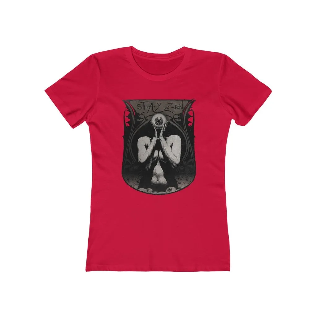 Womens Stay Zen T-Shirt - Third Eye Consciousness Shirt - Yoga T-Shirts