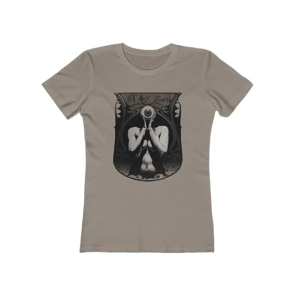 Womens Stay Zen T-Shirt - Third Eye Consciousness Shirt - Yoga T-Shirts