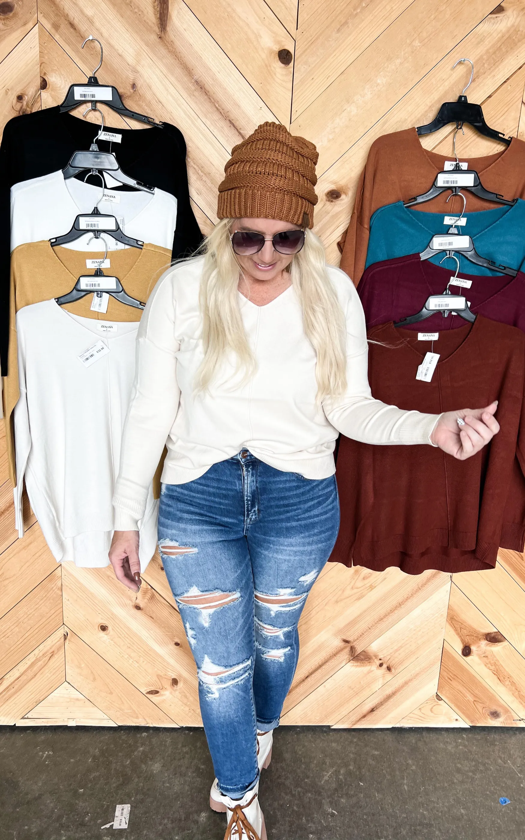 ZENANA DREAMER SWEATER - Zenana | FINAL SALE